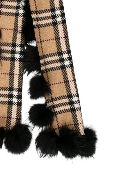 burberry pom pom scarf|Burberry wraps for women.